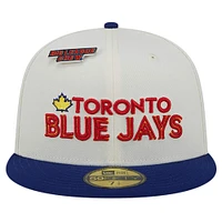 Casquette ajustée 59FIFTY Big League Chew des Blue Jays de Toronto New Era pour hommes, blanc/royal