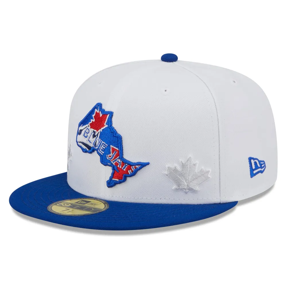 Lids Toronto Blue Jays New Era State 59FIFTY Fitted Hat - White/Royal