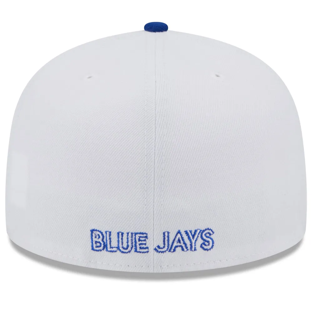 Men's New Era Toronto Blue Jays White on 59FIFTY Fitted Hat