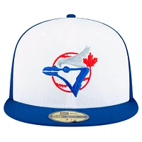 Casquette ajustée 59FIFTY New Era pour hommes, blanc/royal, Toronto Blue Jays x Lost and Found