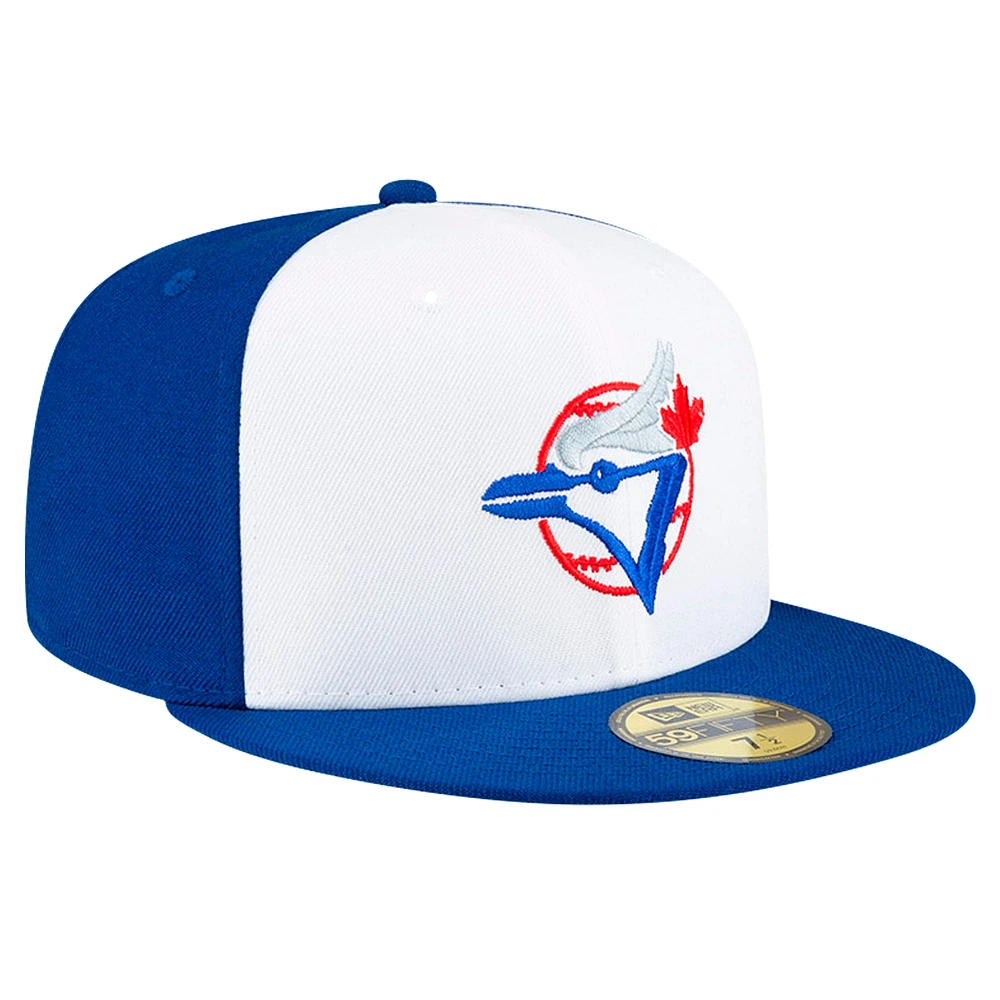 Casquette ajustée 59FIFTY New Era pour hommes, blanc/royal, Toronto Blue Jays x Lost and Found