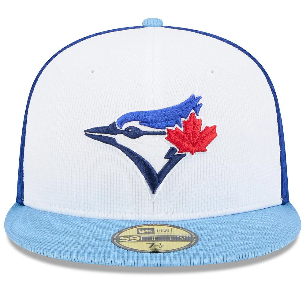 Men's New Era White Toronto Blue Jays 2025 Spring Training 59FIFTY Fitted Hat