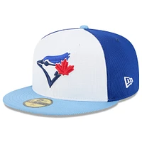 Men's New Era White Toronto Blue Jays 2025 Spring Training 59FIFTY Fitted Hat