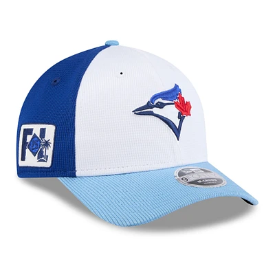 Casquette ajustable 9FORTY Toronto Blue Jays 2025 Spring Training pour homme New Era blanche