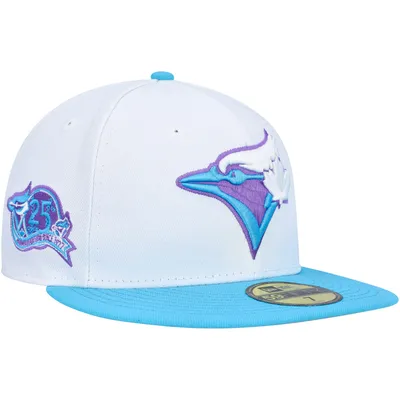 Men's New Era Sky Blue Toronto Blue Jays Logo White 59FIFTY Fitted Hat