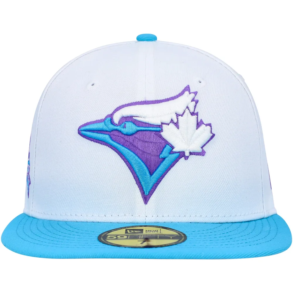 Men's New Era White Toronto Blue Jays 25th Anniversary Vice 59FIFTY Fitted Hat