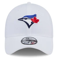 Casquette 39THIRTY Flex blanche des Blue Jays de Toronto New Era pour homme