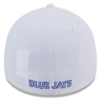 Casquette 39THIRTY Flex blanche des Blue Jays de Toronto New Era pour homme