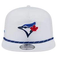 Men's New Era White Toronto Blue Jays Perforated Golfer Snapback Hat