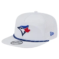 Men's New Era White Toronto Blue Jays Perforated Golfer Snapback Hat