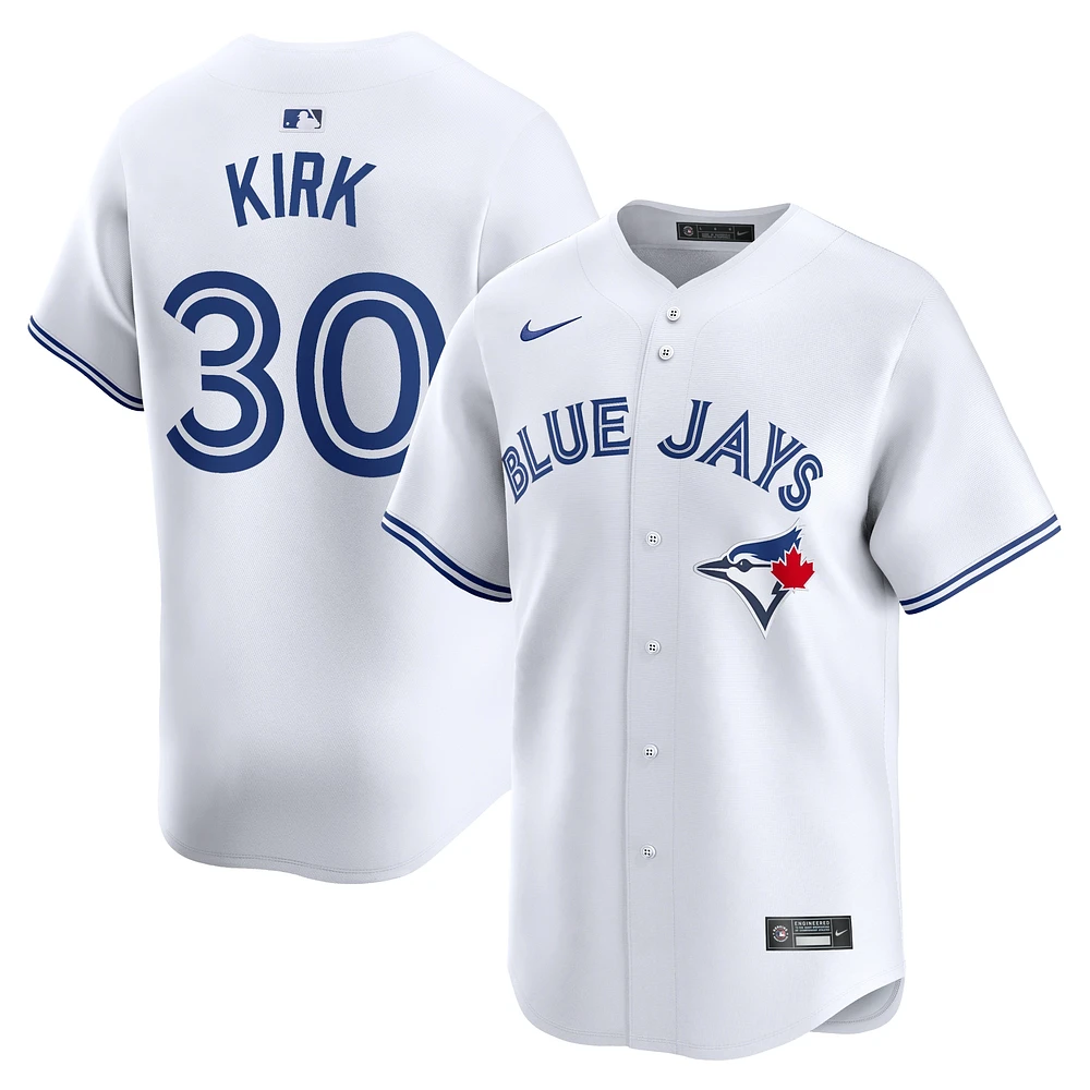 Maillot de joueur Nike Alejandro Kirk pour hommes, blanc, Toronto Blue Jays Home Limited