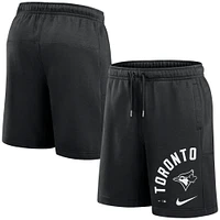 Short en polaire Arched Kicker Nike noir pour hommes des Blue Jays de Toronto