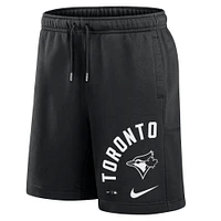 Men's Nike Black Toronto Blue Jays Arched Kicker Fleece Shorts