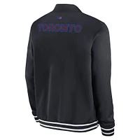 Men's Nike  Black Toronto Blue Jays Authentic Collection City Connect Full-Zip Bomber Jacket