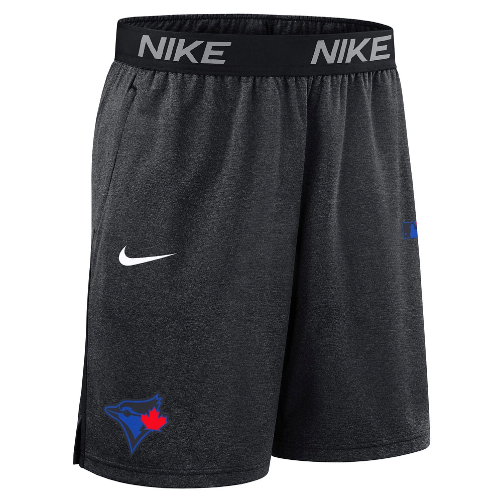 Men's Nike  Black Toronto Blue Jays Authentic Collection City Connect Performance Knit Shorts