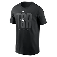 T-shirt Nike noir à la mode pour homme des Blue Jays de Toronto