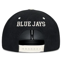 Casquette Nike Toronto Blue Jays Pro Performance en velours côtelé noir pour homme