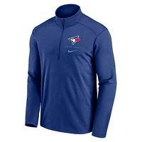 Haut à demi-zip léger et performant avec logo de la franchise des Blue Jays Toronto Nike bleu pour homme