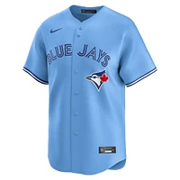 Maillot de joueur alternatif limité Nike Bo Bichette pour hommes, bleu clair, Toronto Blue Jays