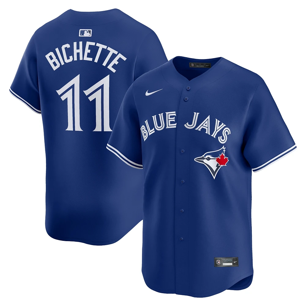 Maillot de joueur alternatif limité Nike Bo Bichette pour hommes, bleu marine, Toronto Blue Jays