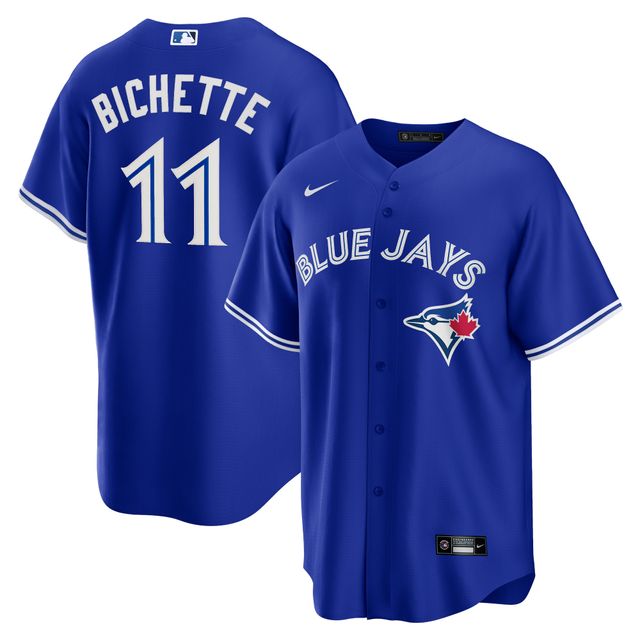 Maillot réplique alternatif du nom joueur des Blue Jays de Toronto Nike Bo Bichette Royal pour homme