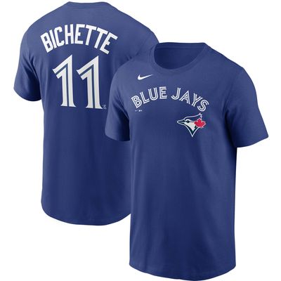 Men's Nike Bo Bichette Royal Toronto Blue Jays Name & Number T-Shirt