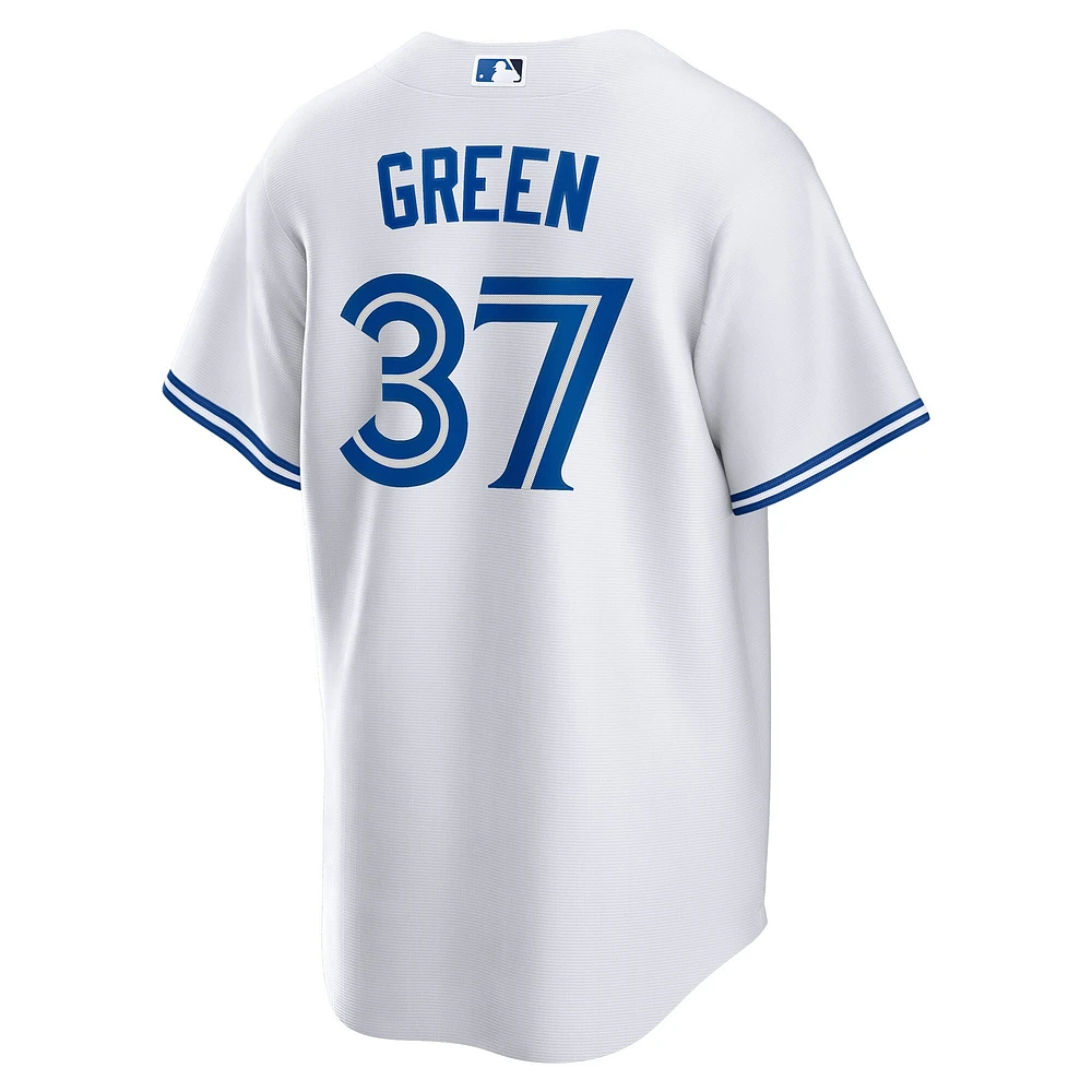 Toronto Blue Jays Nike Tchad vert blanc pour homme - Maillot de joueur réplique à domicile