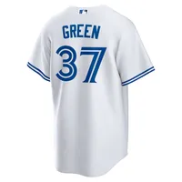 Men's Nike Chad Green White Toronto Blue Jays Home Replica Player Jersey