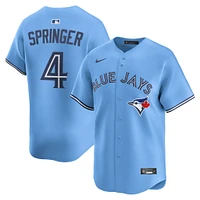Men's Nike George Springer Powder Blue Toronto Jays Alternate Limited Jersey