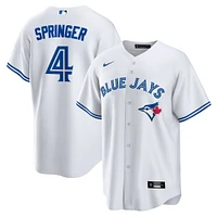 Homme Nike George Springer Blanc Toronto Blue Jays Replica Player - Maillot