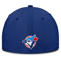 Men's Nike Gray/Royal Toronto Blue Jays Rise Swoosh Performance Flex Hat