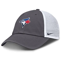 Casquette de camionneur ajustable Nike grise pour homme des Blue Jays de Toronto