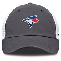 Casquette de camionneur ajustable Nike grise pour homme des Blue Jays de Toronto