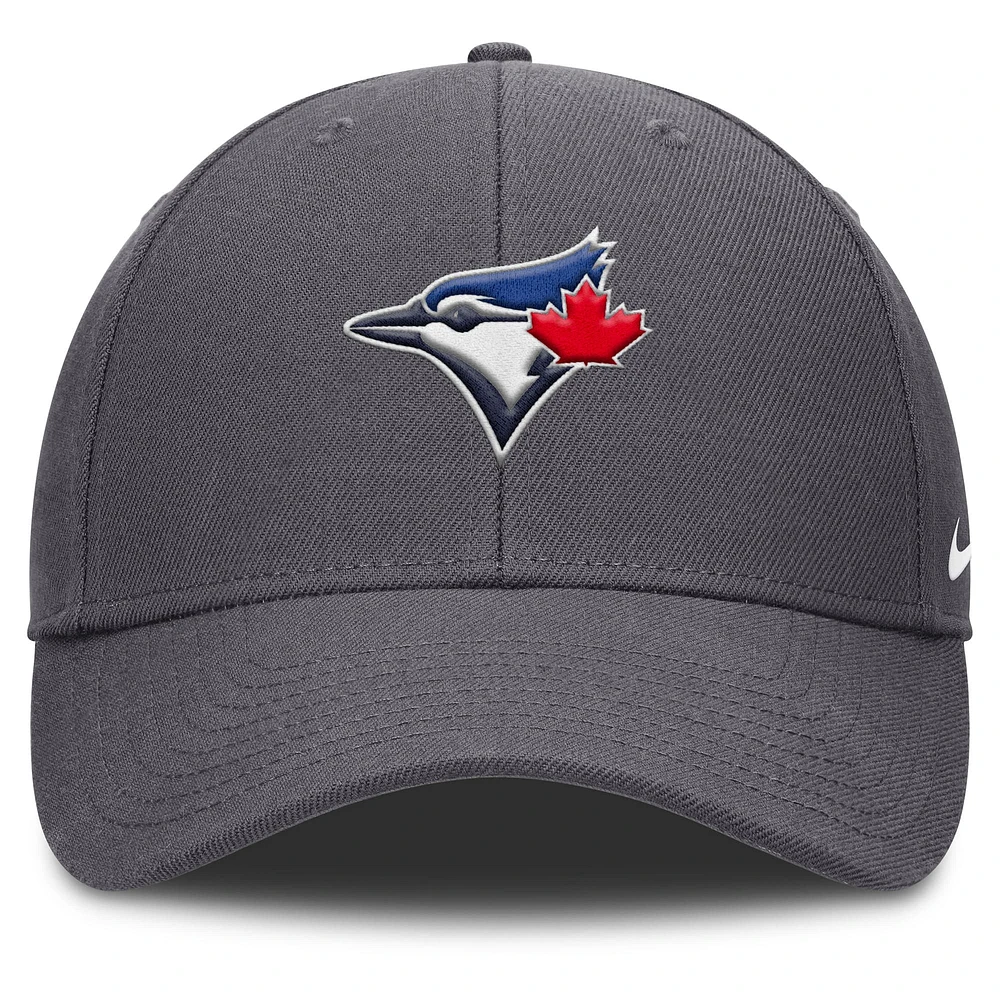 Casquette ajustable Nike Toronto Blue Jays Club Performance pour homme, gris