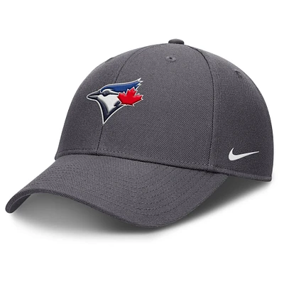 Casquette ajustable Nike Toronto Blue Jays Club Performance pour homme, gris