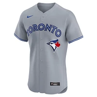 Men's Nike Gray Toronto Blue Jays Road Elite Jersey