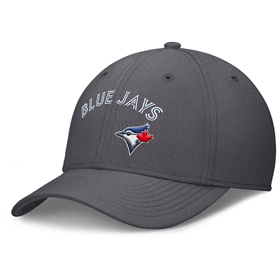 Casquette Nike Performance Flex grise Toronto Blue Jays Swoosh pour homme