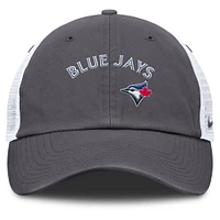 Men's Nike Gray Toronto Blue Jays Wordmark Club Adjustable Trucker Hat