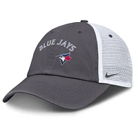 Men's Nike Gray Toronto Blue Jays Wordmark Club Adjustable Trucker Hat