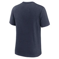 T-shirt Nike bleu marine chiné City Connect Tri-Blend pour homme des Blue Jays de Toronto