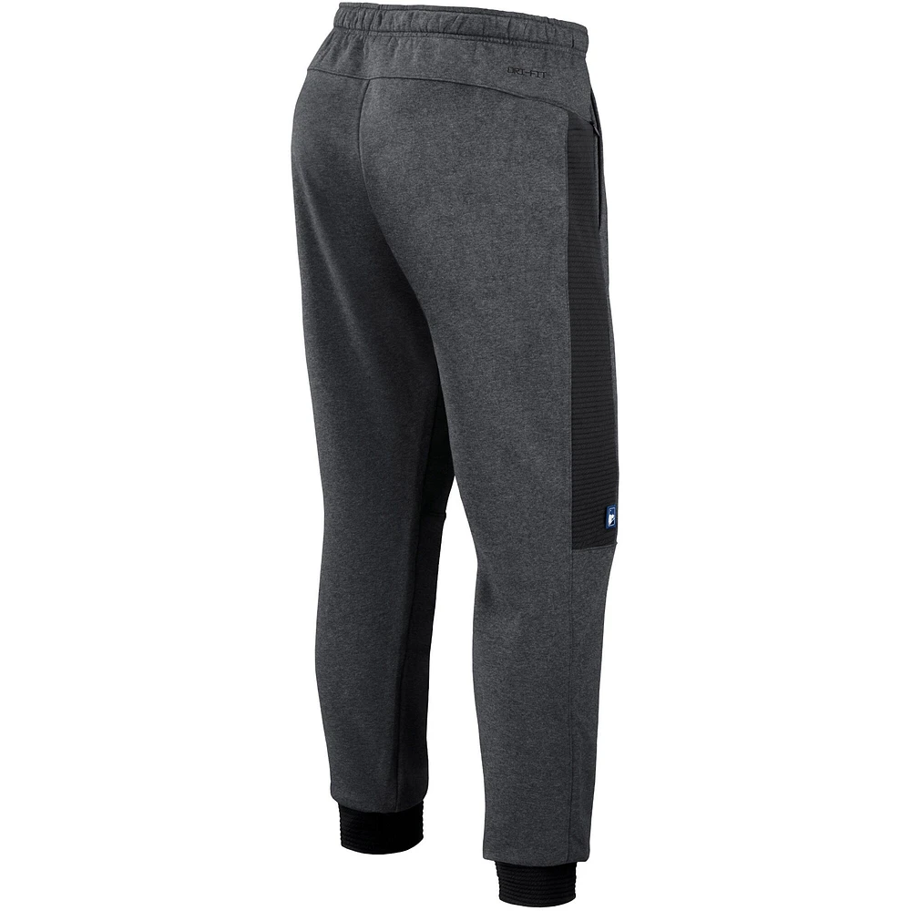 Pantalon de jogging Flux Performance Nike pour hommes, gris chiné/noir des Blue Jays Toronto Authentic Collection