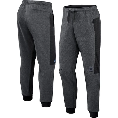 Pantalon de jogging Flux Performance Nike pour hommes, gris chiné/noir des Blue Jays Toronto Authentic Collection