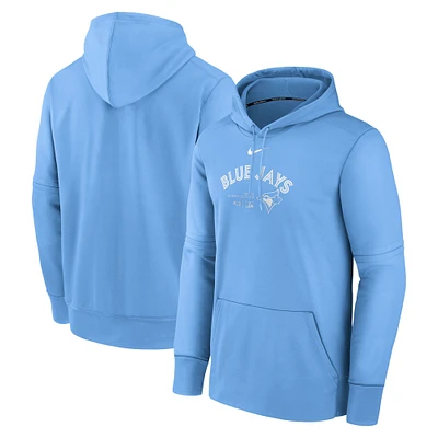 Men's Nike Light Blue Toronto Jays Authentic Collection Performance Pullover Hoodie