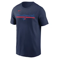 Men's Nike Navy Toronto Blue Jays 2-Hit Speed City Connect T-Shirt