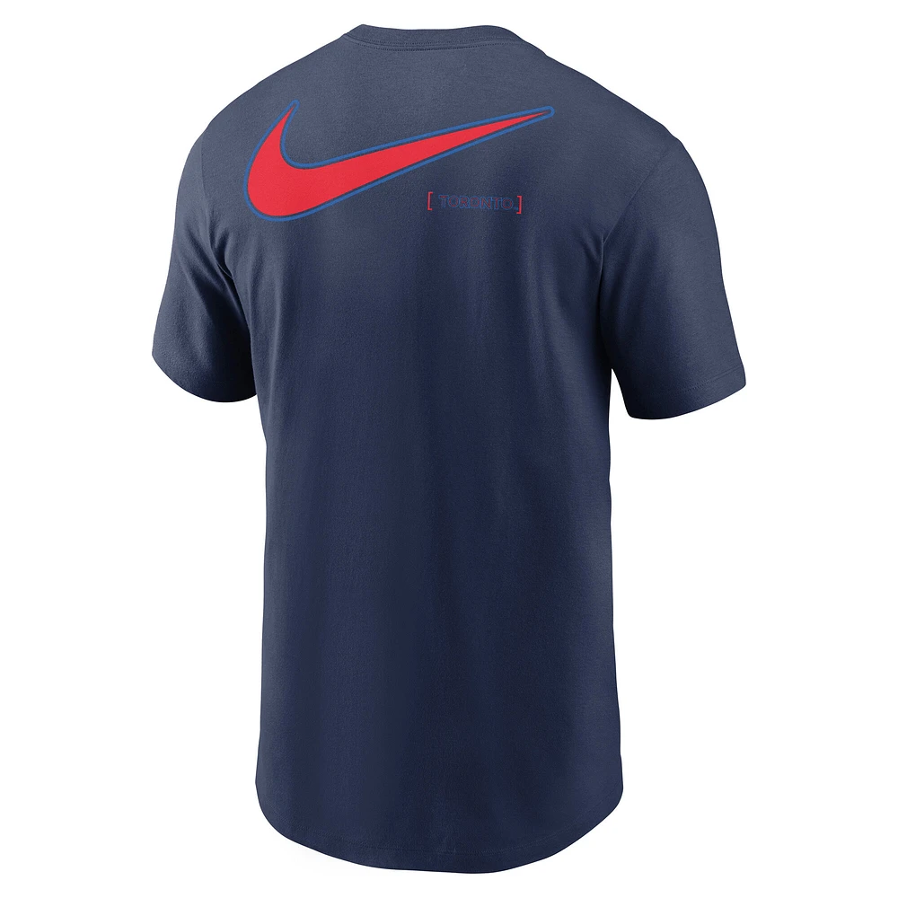 Men's Nike Navy Toronto Blue Jays 2-Hit Speed City Connect T-Shirt