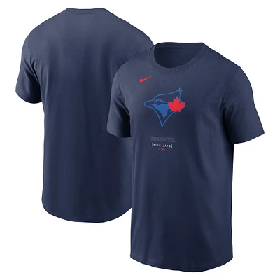 T-shirt Nike bleu marine pour hommes des Blue Jays de Toronto 2024 City Connect avec grand logo