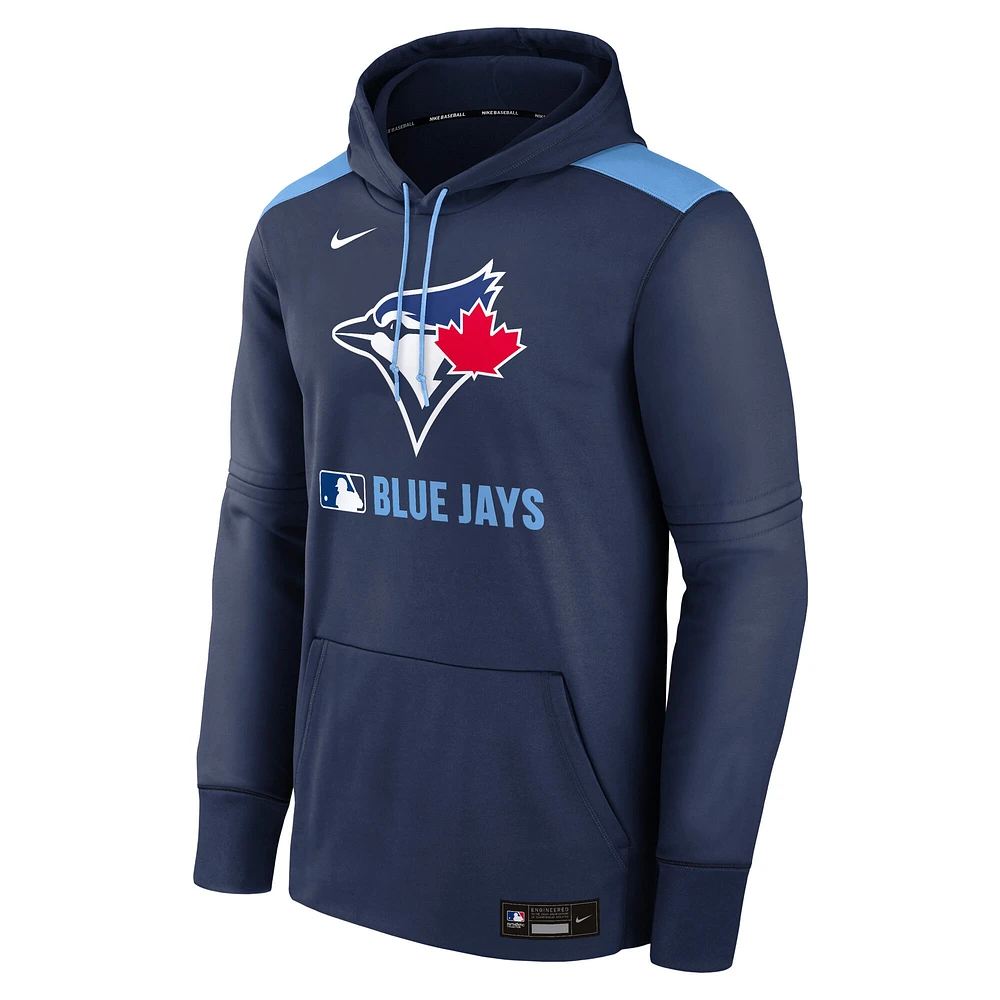 Men's Nike Navy Toronto Blue Jays Authentic Collection Performance Pullover Hoodie