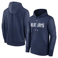 Youth Toronto Blue Jays Nike Dri-FIT Pregame Pullover Therma Hoodie