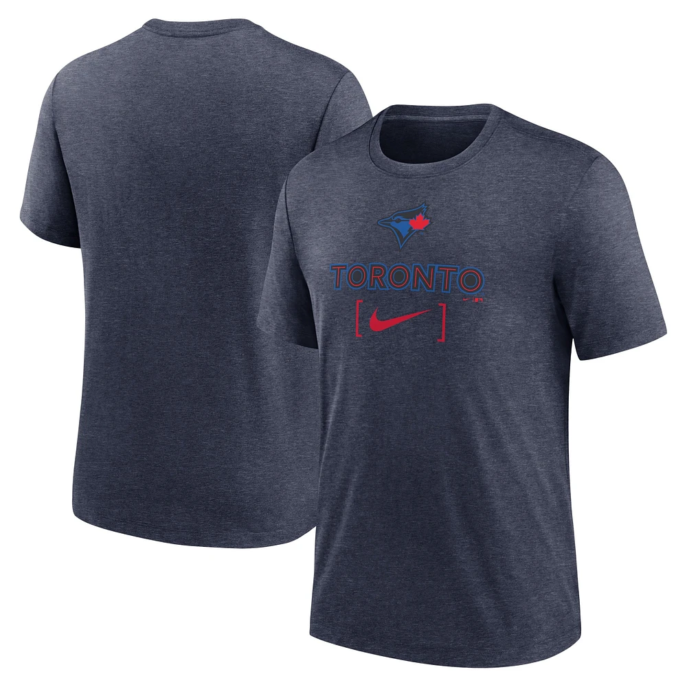 Men's Nike Navy Toronto Blue Jays City Connect Tri-Blend T-Shirt