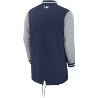 Veste entièrement zippée Nike bleu marine Toronto Blue Jays Dugout Performance pour hommes